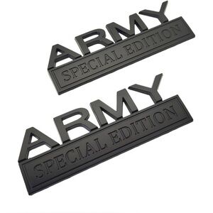 2pack Army Special Edition Emblems, Army Car Emblem 3D Badge Decal Car Truck